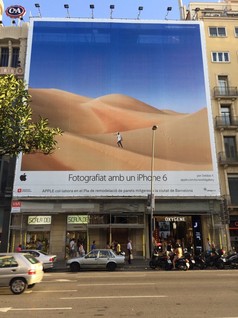 A street across from Placa de Catalunya in Barcelona, Spain Photo taken by: Rula El Kaliouby